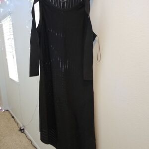 Zara Elegant Black Sleeveless Asymetrical  Dress